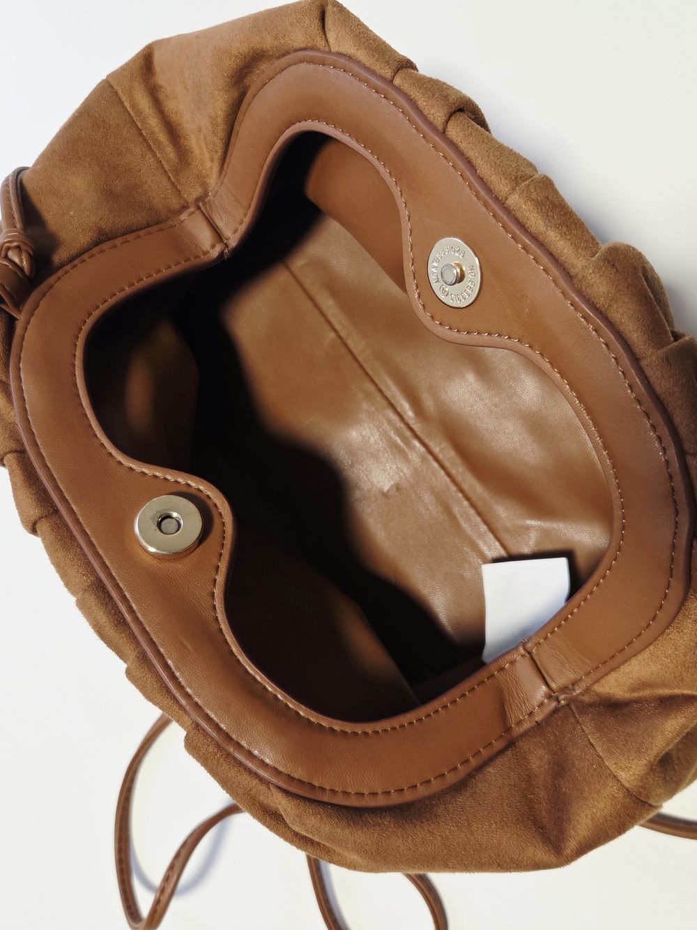 Banana Republic Suede Gathered Clutch Bag in Brown - Picture 3 of 10
